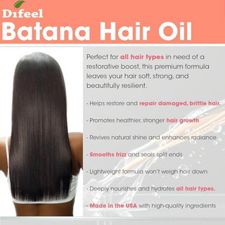 Difeel batana premium hair oil 2.5oz travel size growth oil strengthening scalp nourishing hair care oil
