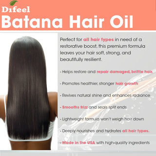 Difeel batana premium hair oil 7oz strength and shine nourishing hair growth and scalp care oil