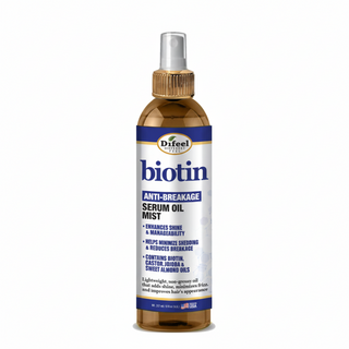 Difeel biotin anti breakage serum oil mist 8oz shine smooth frizz free hair care treatment