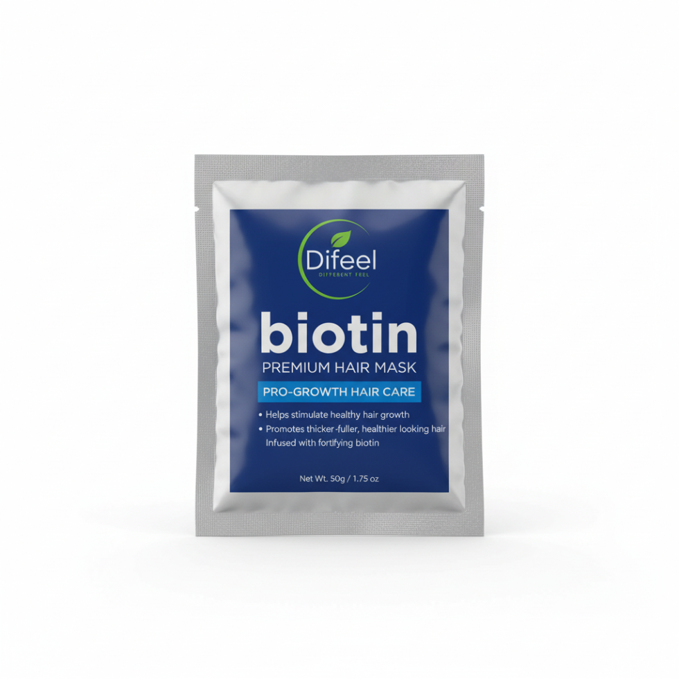 Difeel biotin premium hair mask 50g pro growth strengthens and repairs damaged hair travel size hair treatment mask