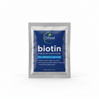 Difeel biotin premium hair mask 50g pro growth strengthens and repairs damaged hair travel size hair treatment mask