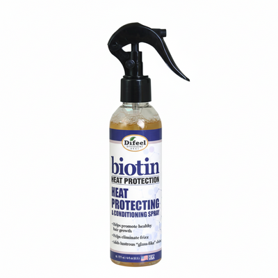 Difeel biotin heat protecting conditioning spray 6oz smooth strong soft hair heat defense care