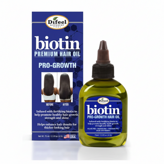 Difeel biotin premium hair oil pro growth 75ml strengthen nourish and promote healthy hair growth care