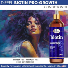 Difeel biotin pro growth conditioner 33.8oz strengthen thicken and promote healthy hair growth conditioner