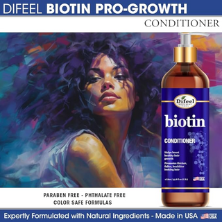 Difeel biotin pro growth conditioner 33.8oz strengthen thicken and promote healthy hair growth conditioner