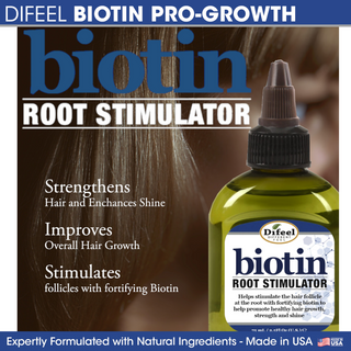 Difeel biotin pro growth root stimulator 2.5oz strengthen and promote hair growth scalp nourishing care