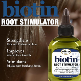 Difeel biotin pro-growth root stimulator 7.1 oz scalp treatment for hair growth strengthening and thicker healthier hair