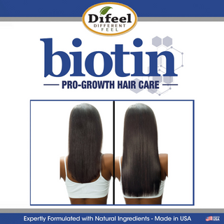 Difeel biotin pro growth shampoo 12oz strengthen thicken and promote healthy hair growth shampoo