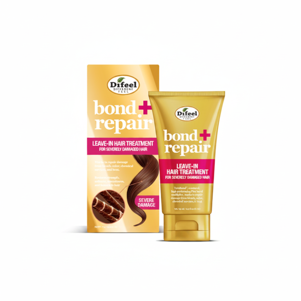 difeel bond repair leave in hair treatment 6oz restore damaged hair strength smooth frizz control