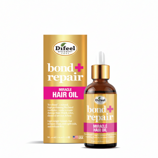 Difeel bond repair miracle hair oil 1.65oz restore and strengthen damaged hair repair and smoothing treatment oil