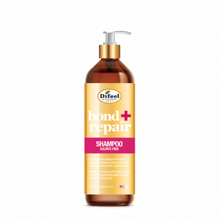 Difeel bond repair sulfate free shampoo 33.8oz strengthen and restore damaged hair gentle cleansing and repair care