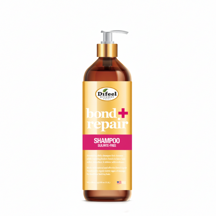 Difeel Bond & Repair Sulfate Free Shampoo 33.8oz | Strengthen & Restore Hair
