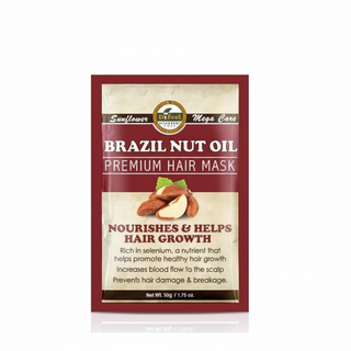 Difeel brazil nut oil premium hair mask 1.75oz nourishes and helps hair growth deep conditioning repair treatment