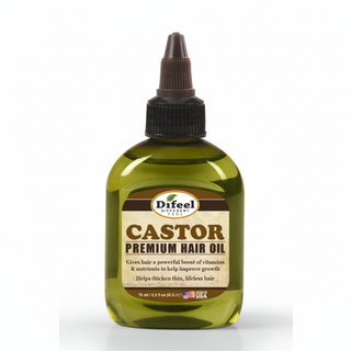 Difeel castor premium hair oil 75ml for hair growth scalp nourishment and stronger hair