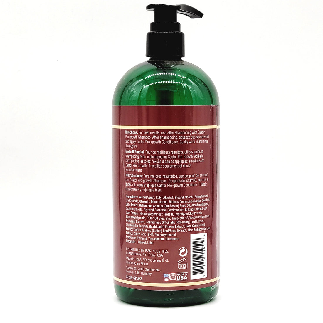 difeel castor pro growth conditioner 1000ml strengthen thicken hair growth salon size conditioner care