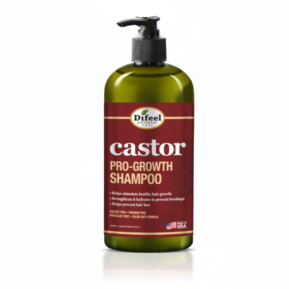 Difeel castor pro growth shampoo 1000ml thickening strengthening hair growth shampoo large size bottle