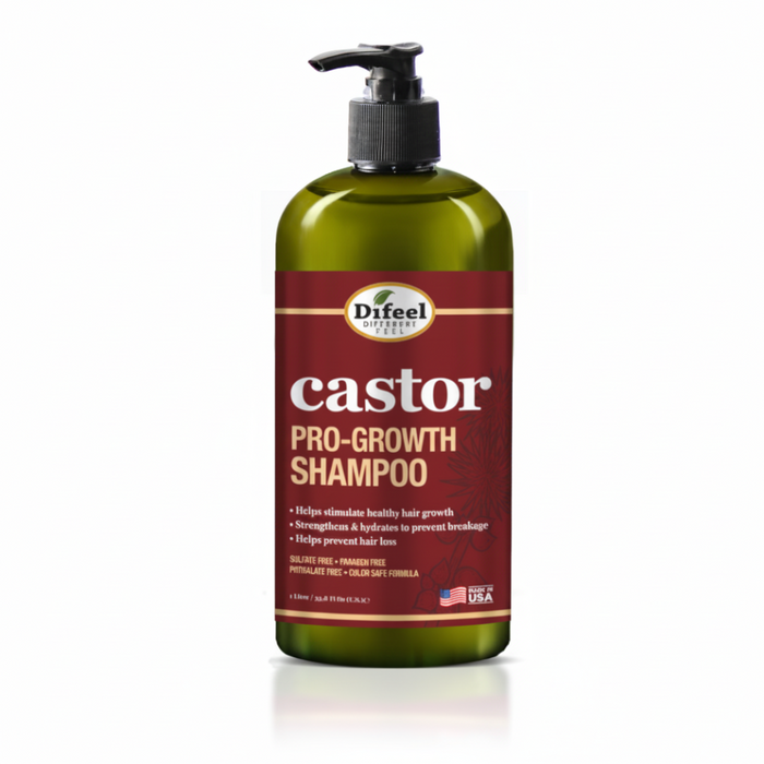 Difeel Castor Pro-Growth Shampoo 1000ml | Thickening & Strengthening Hair