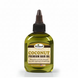 Difeel coconut oil premium hair oil 75ml deep conditioning scalp health and hair nourishment care