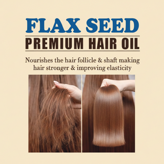 Difeel flax seed premium hair oil moisturizes strengthens and smooths frizzy hair for healthy shine