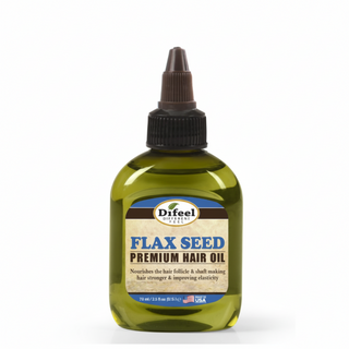 Difeel flax seed premium hair oil moisturizes strengthens and smooths frizzy hair for healthy shine