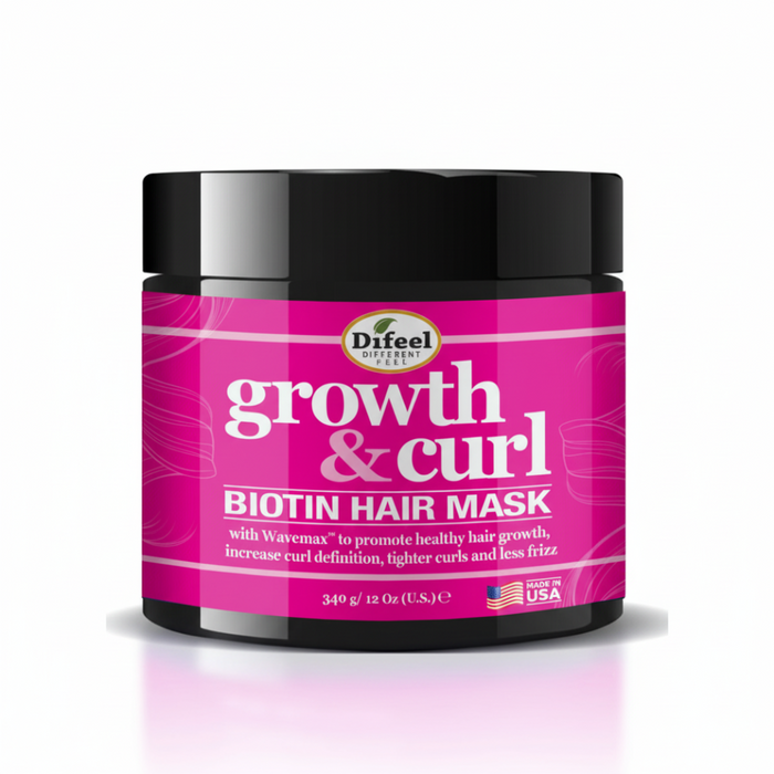 Difeel growth and curl biotin hair mask 340g deep nourish and define curls curly hair treatment mask