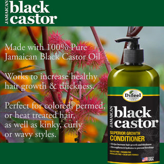 Difeel jamaican black castor oil superior growth conditioner 12oz strengthens hydrates and supports hair growth conditioning treatment