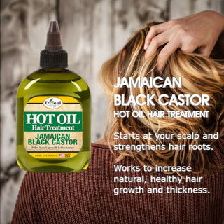 Difeel jamaican black castor hot oil hair treatment 210ml hair growth boost deep conditioning and strengthening care