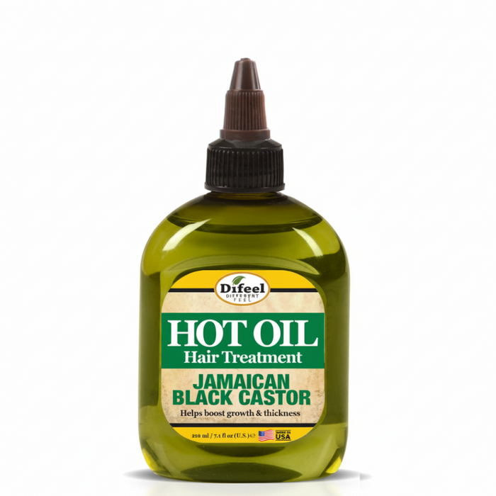 Difeel jamaican black castor hot oil hair treatment 210ml hair growth boost deep conditioning and strengthening care