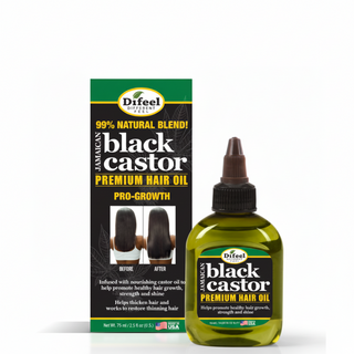 Difeel jamaican black castor premium hair oil 75ml superior growth strengthening scalp care and hair repair