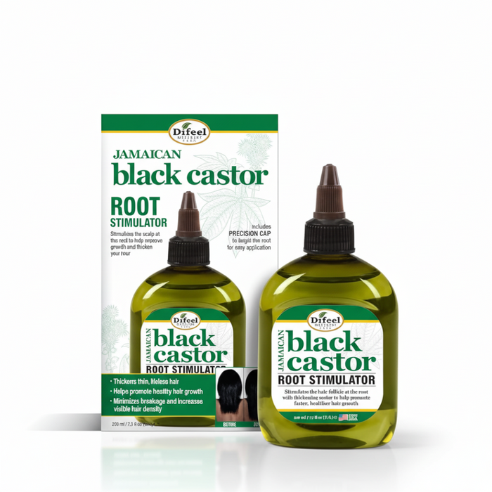 Difeel jamaican black castor root stimulator 7.1oz promote hair growth and thickness scalp nourishing and strengthening oil