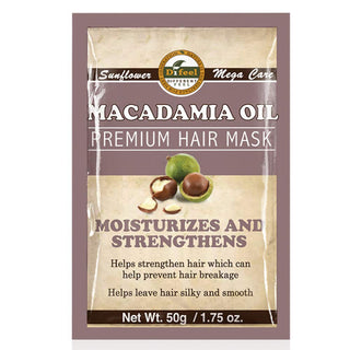 Difeel premium deep conditioning hair mask macadamia oil 1.75 ounce moisturizing repair treatment for dry frizzy hair
