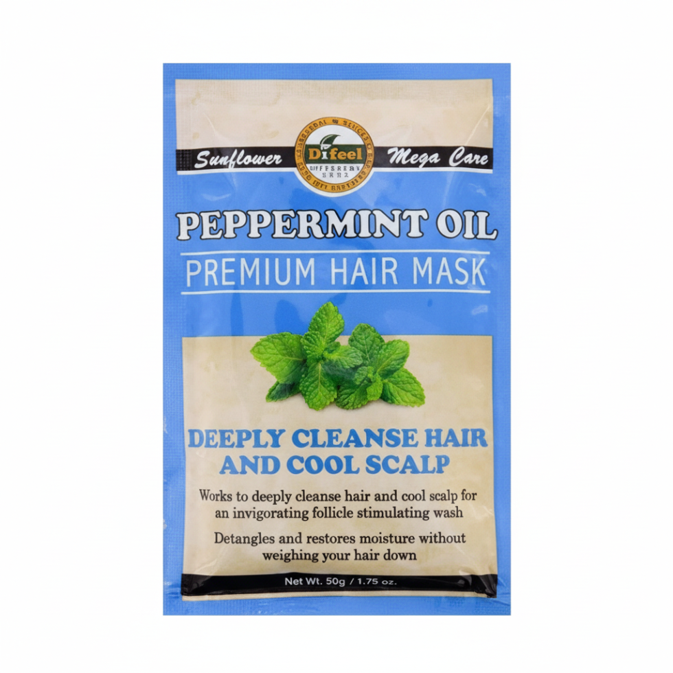 Difeel peppermint oil premium hair mask 1.75 oz deeply cleanse hair and cool scalp refreshing scalp care treatment mask