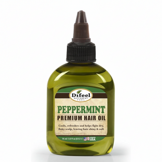 Peppermint hair oil for cooling scalp care, moisture and shine boost for healthy hair