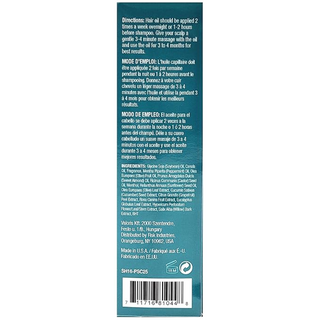 Peppermint hair oil for cooling scalp care, moisture and shiny healthy hair
