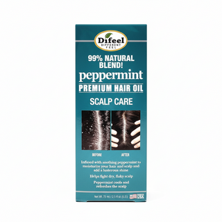 Peppermint hair oil for cooling scalp care, moisture and shiny healthy hair