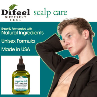 Peppermint root stimulator for scalp growth, root care and healthy stronger hair