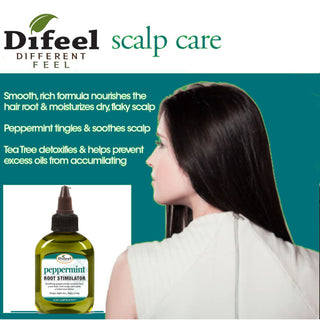 Peppermint root stimulator for scalp growth, root care and healthy stronger hair