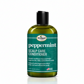 Peppermint scalp care conditioner for cooling hydration, softness and healthy shiny hair