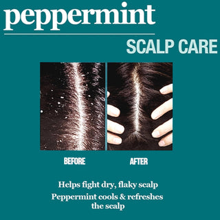 Peppermint scalp care hair mask for strengthening, deep hydration and shiny healthy hair