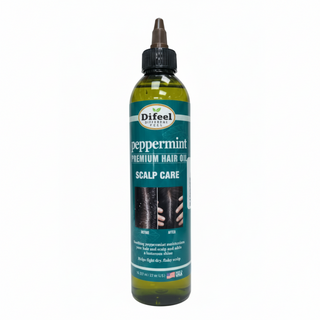 Peppermint scalp care hair oil for dry flaky scalp relief, hydration and healthy shine