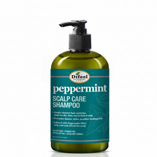 Peppermint scalp care shampoo for cooling cleanse, strengthening and healthy shiny hair
