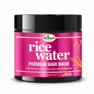 Rice water hair mask for deep conditioning, strengthening and repairing damaged hair