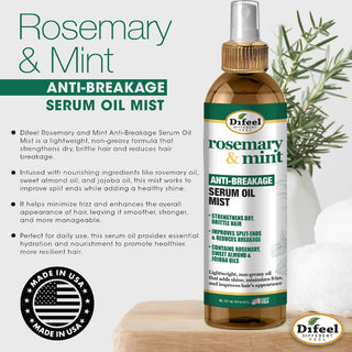 Rosemary mint anti-breakage serum oil mist for strong, shiny and healthy hair