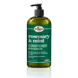 Difeel rosemary and mint hair strengthening conditioner with biotin 33.8 oz sulfate free conditioner for stronger thicker healthier hair