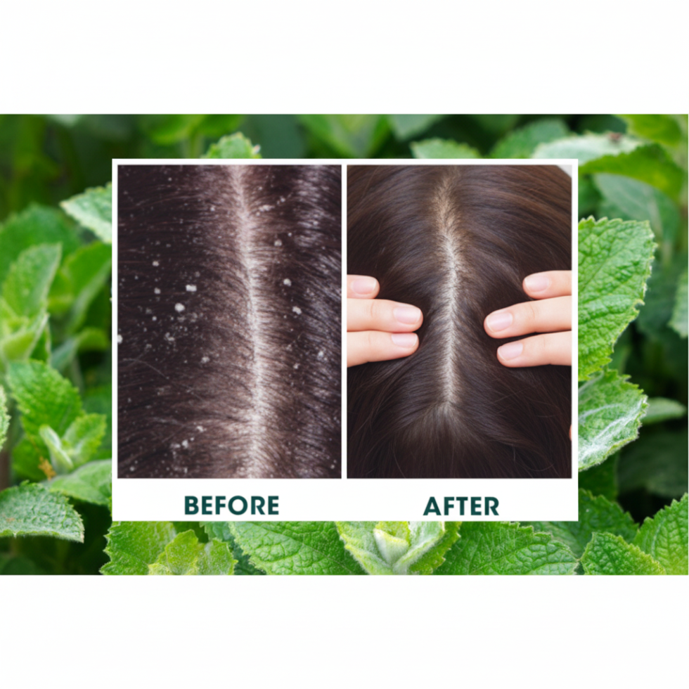 Rosemary mint foaming mousse for lightweight hold, volume and natural bounce styling
