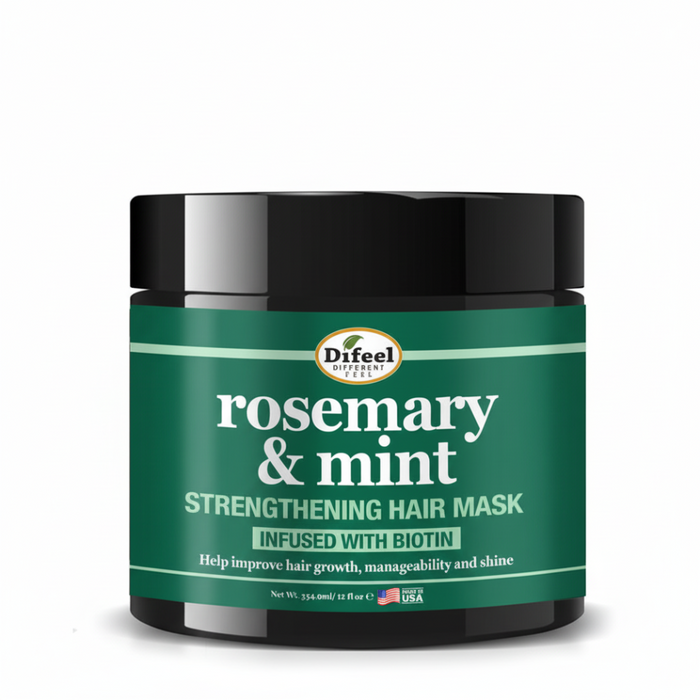 Difeel Rosemary & Mint Hair Mask 340g | Hair Growth, Shine & Manageability