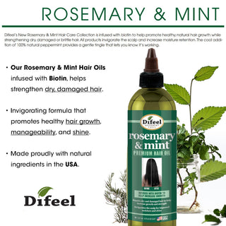 Rosemary mint hair oil for strengthening, nourishing and promoting natural hair growth