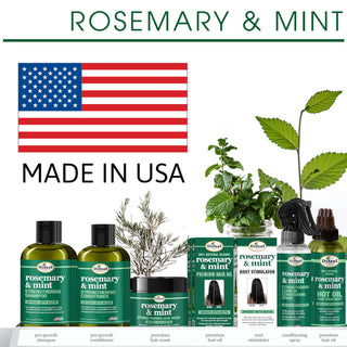 Rosemary mint biotin hair oil for hair growth, scalp stimulation and strong healthy hair