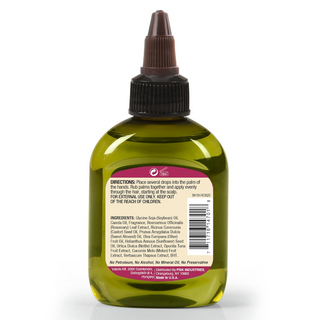Difeel rosemary premium hair oil 2.5 oz scalp treatment for hair growth strengthening and healthier looking shiny hair