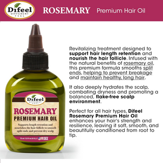 Rosemary hair oil for nourishing follicles, strengthening hair and healthy scalp growth